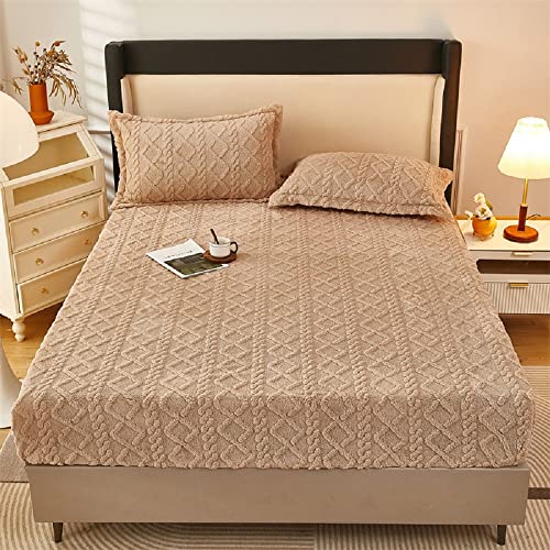 Lanqinglv Fleece Plüsch Spannbettlaken 90x200cm Khaki Kuschelige Flauschig Cashmere-Touch Winter Warm Bettlaken Spannbetttuch für Boxspringbett Topper Matratze bis 25-30 cm Lanqinglv Fleece Plüsch Spannbettlaken 90x200cm Khaki Kuschelige Flauschig Cashmere-Touch Winter Warm Bettlaken Spannbetttuch für Boxspringbett Topper Matratze bis 25-30 cm von Lanqinglv