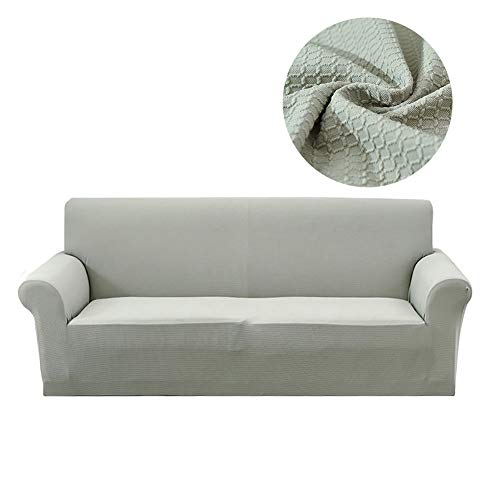 Lanqinglv Grün Elastisch Jacquard Sofaüberwurf Wasserabweisend Sofa Überwürfe 1/2/3/4 sitzer Sofabezug Einfarbig Couchbezug Sesselbezug rutschfest Abwaschbar von Lanqinglv