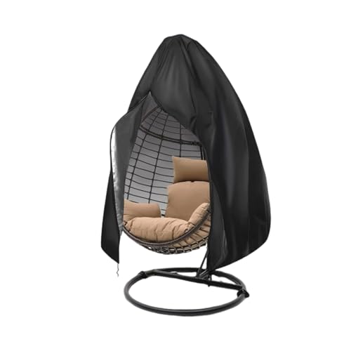 Lansls Gartenstuhl Abdeckung Gartenstühle Winterfest Schutzhülle Hängesessel Schutzhülle Stapelstühle Stuhlabdeckung Outdoor Wetterfest 210D Wasserdicht Anti-Uv (Hängesessel, 115*190CM) von Lansls
