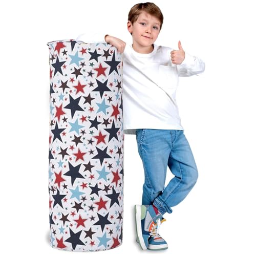Lansls Sitzsäcke/Aufbewahrung Für Plüschtiere, Säulenaufbewahrung Für Plüschtiere, Sachen Und Sitze Für Kinder, Jungen Und Mädchen, Segelbaumwolle, Weiche Sitze Und Spielsofas (Ohne Polsterung) (D) von Lansls