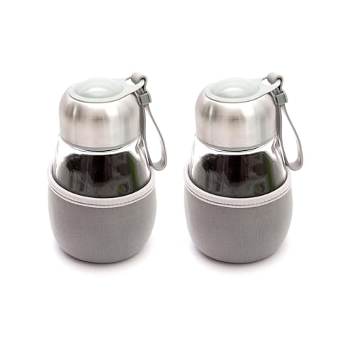 Lantelme 2 Stück Thermoflasche 400ml Set | Isolierflasche Teeflasche Sieb | Tee Getränke to go für Warme kalte Getränke | Glas Flasche zum Wandern Büro Unterwegs | Teezubereiter für Indoor Outdoor Lantelme 2 Stück Thermoflasche 400ml Set | Isolierflasche Teeflasche Sieb | Tee Getränke to go für Warme kalte Getränke | Glas Flasche zum Wandern Büro Unterwegs | Teezubereiter für Indoor Outdoor von Lantelme