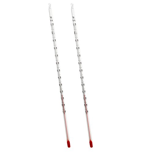 Lantelme 2 Stück Glas Teethermometer Set Länge 24cm Temperaturbereich bis 110°C | Analog Thermometer für Teezubereitung in Teekanne für Grüntee Schwarztee Kräutertee Früchtetee Tee und Lebensmittel Lantelme 2 Stück Glas Teethermometer Set Länge 24cm Temperaturbereich bis 110°C | Analog Thermometer für Teezubereitung in Teekanne für Grüntee Schwarztee Kräutertee Früchtetee Tee und Lebensmittel von Lantelme