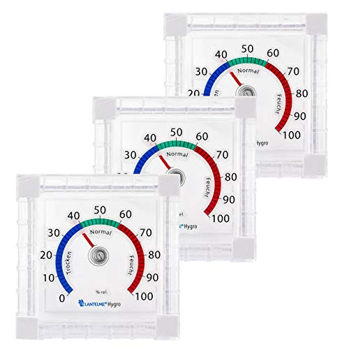 Lantelme 3 Stück Fenster Hygrometer Set selbstklebend – Präzise Luftfeuchtigkeitsmessung für Außenbereich – Analoges Feuchtemesser zur Überwachung der Luftfeuchtigkeit in Innenräumen und Garten Lantelme 3 Stück Fenster Hygrometer Set selbstklebend – Präzise Luftfeuchtigkeitsmessung für Außenbereich – Analoges Feuchtemesser zur Überwachung der Luftfeuchtigkeit in Innenräumen und Garten von Lantelme