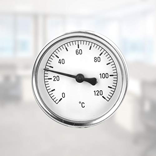 Lantelme Rohranlegethermometer 0 – 120°C mit Federhalterung | Analoges Temperaturmessgerät aus Edelstahl | Thermometer für Rohre, Heizung, Warmwasserrohre, Boiler und Klimaanlage Lantelme Rohranlegethermometer 0 – 120°C mit Federhalterung | Analoges Temperaturmessgerät aus Edelstahl | Thermometer für Rohre, Heizung, Warmwasserrohre, Boiler und Klimaanlage von Lantelme