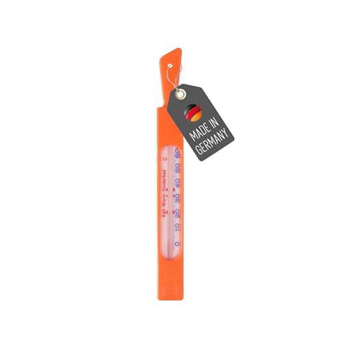 Lantelme Badethermometer 20cm Farbe Orange Temperaturanzeige mit Richtangaben | Badezwinge Analog Bade Thermometer für Baby und Kind | Wassertemperaturanzeige in Badewanne Badewasser (Orange) von Lantelme