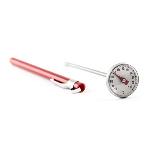 Lantelme Kompostthermometer Temperaturbereich -10°C bis 100°C Analog | Bimetall Thermometer Wasserdicht für Kompost Kompostierung und Gartenbedarf | Edelstahlsonde 125mm für präzise Messungen von Lantelme