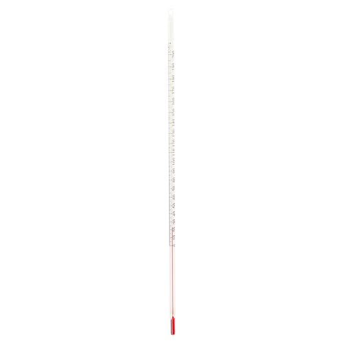 Lantelme Laborthermometer Glas 0 bis 200°C Analog 30cm Lang Ø 0,7cm | Thermometer Säure und lösemittelbeständig | Präzises Messinstrument für Labor Schule Forschung Industrie Brauerei Kelterei von Lantelme