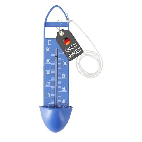 Lantelme Sinkendes Poolthermometer mit Schöpfkelle | Pool Teich Schwimmbad Thermometer sinkend | Blau mit Schnur | Celsius & Fahrenheit Analog | Made in Germany | Präzise Wassertemperaturmessung Lantelme Sinkendes Poolthermometer mit Schöpfkelle | Pool Teich Schwimmbad Thermometer sinkend | Blau mit Schnur | Celsius & Fahrenheit Analog | Made in Germany | Präzise Wassertemperaturmessung von Lantelme