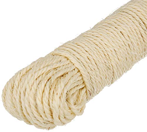 Lantelme Sisalseil 30 Meter Sisal Leine Natur Seil Reparatur Bedarf Katzen Kratzbaum Griffoir Katzenbaum 7736 von Lantelme