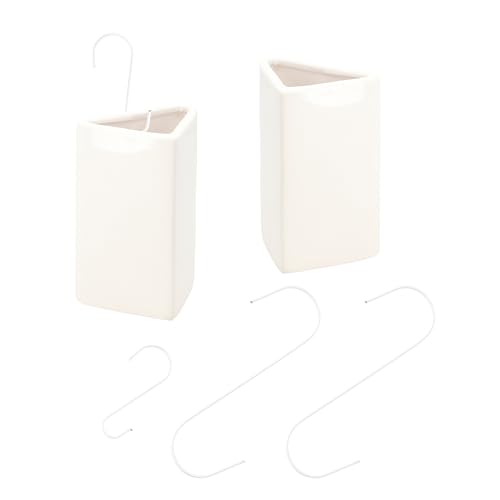 Lantelme 2 Stück Keramik-Luftbefeuchter-Set für Rippenheizkörper – Wasserverdunster mit Haken, 200 ml – Für Heizung im Kinderzimmer, Schlafzimmer und Wohnzimmer – Auch als Duftspender verwendbar von Lantelme