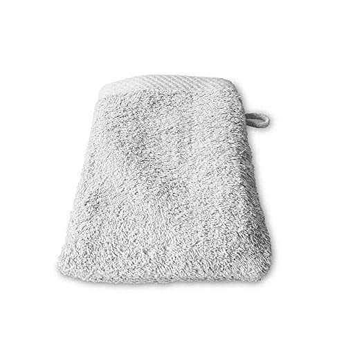 Lanudo® Luxus Waschhandschuh/Waschlappen 600g/m² Pure Line 21x15 cm. 100% feinste Premium Frottier Baumwolle in höchster Qualität. Seiftuch, Waschtuch,Waschhandschuhe. Farbe: Weiß von Lanudo