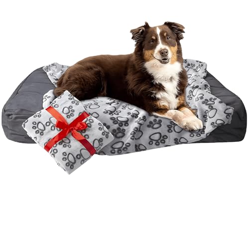 Lanyesky Hundedecke, weiche Wolle Hundedecke waschbar, Katzendecke Haustierdecke für kleine mittlere große Hundewolldecke, Sofa Haustierdecke, Hundedecke Sofa (52 * 76 cm) von Lanyesky