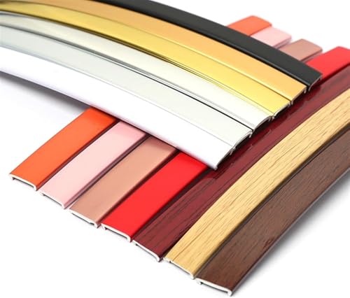 U-förmiges Kantenband, 5 m PVC-selbstklebende Furnierkantenleiste, Zierleiste for Abziehen und Aufkleben, flexibler Spiegelkantenschutz for Arbeitsplatten, Tische, Schränke, Regale(Texture B,16mm) von LaoSShu