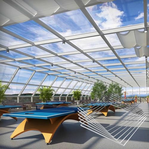 Dicke, transparente Polycarbonat-Dachplatten, flexible Industrie-Kunststoffglasplatten, Alternative zu Glas, leicht zu schneiden, für Heimwerker und Fensterersatz(0.6x3m) von Laohucai