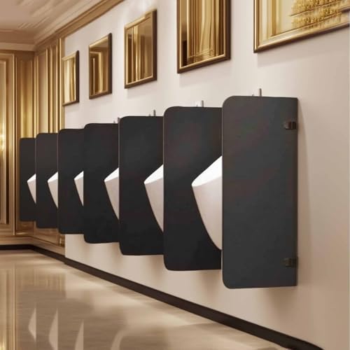 Laohucai Urinaltrennwand, Moderne Urinal-Sichtschutzwand, Toilettentrennwand aus Kunstholz für Herren, abgerundete Ecken, für Hoteltoiletten, Einkaufszentren, Schulen und öffentliche Plätze(2 Pack) Laohucai Urinaltrennwand, Moderne Urinal-Sichtschutzwand, Toilettentrennwand aus Kunstholz für Herren, abgerundete Ecken, für Hoteltoiletten, Einkaufszentren, Schulen und öffentliche Plätze(2 Pack) von Laohucai