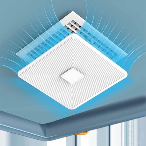 Laohucai Zentraler Lüftungsdeflektor für Klimaanlagen, Deckenlüfter, verstellbarer weißer Lüftungsdeflektor, verhindert direktes Ausblasen kalter Luft, für die Windschutzscheibe, weiß(45x45cm) von Laohucai