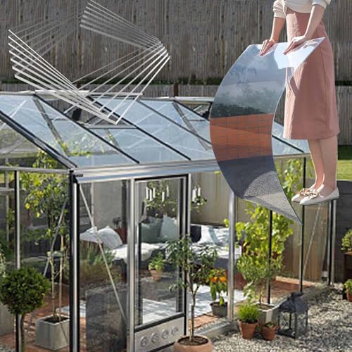 Polycarbonat-Gewächshausplatten, 1–30 m große, flexible, transparente Kunststoffplatten, Alternative zu Glas, leicht zu schneiden, UV-Schutz, für Haus, Wintergarten, Balkon(0.6x1m) von Laohucai