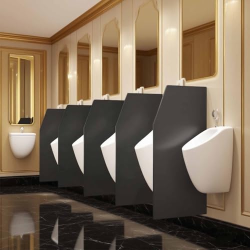 Urinaltrennwand, Urinaltrennwand, moderne Sichtschutz-Toilettentrennwand mit Zubehör, für Hotels, öffentliche Toiletten, Einkaufszentren, Schulen, öffentliche Plätze und Einkaufszentren(1 pack) von Laohucai