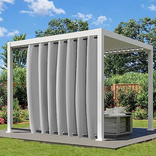 Lapalife Outdoor Vorhang Wasserdichter extra breit Oben und unten mit Ösen,B254XH274cm Wetterfest Outdoor-Verdunklungsvorhänge 1 Stück für Garten Terrasse Pavillon Veranda Balkon Lapalife Outdoor Vorhang Wasserdichter extra breit Oben und unten mit Ösen,B254XH274cm Wetterfest Outdoor-Verdunklungsvorhänge 1 Stück für Garten Terrasse Pavillon Veranda Balkon von Lapalife