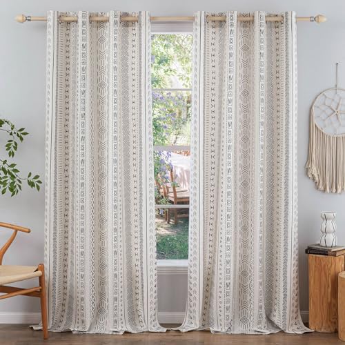 Outdoor Vorhang Wetterfest mit Ösen Vorhang Transparente Outdoor Vorhang Gardinen B132xH274cm Leinen Boho Ösenvorhang 2er Set für Balkon Terrasse Pergola Gartenlaube Veranda 2 Stück,Gestreift Outdoor Vorhang Wetterfest mit Ösen Vorhang Transparente Outdoor Vorhang Gardinen B132xH274cm Leinen Boho Ösenvorhang 2er Set für Balkon Terrasse Pergola Gartenlaube Veranda 2 Stück,Gestreift von Lapalife