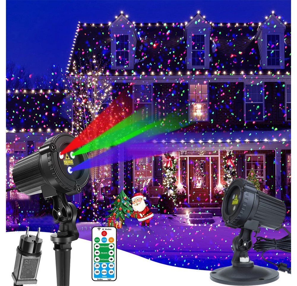 Lapamax Gartenstrahler Projektionslampe Weihnachtsdeko Beleuchtung Strahler Gartenprojektor, IP65 Wasserdicht Partylicht Laserprojektor Aussen mit Fernbedienung Lapamax Gartenstrahler Projektionslampe Weihnachtsdeko Beleuchtung Strahler Gartenprojektor, IP65 Wasserdicht Partylicht Laserprojektor Aussen mit Fernbedienung von Lapamax