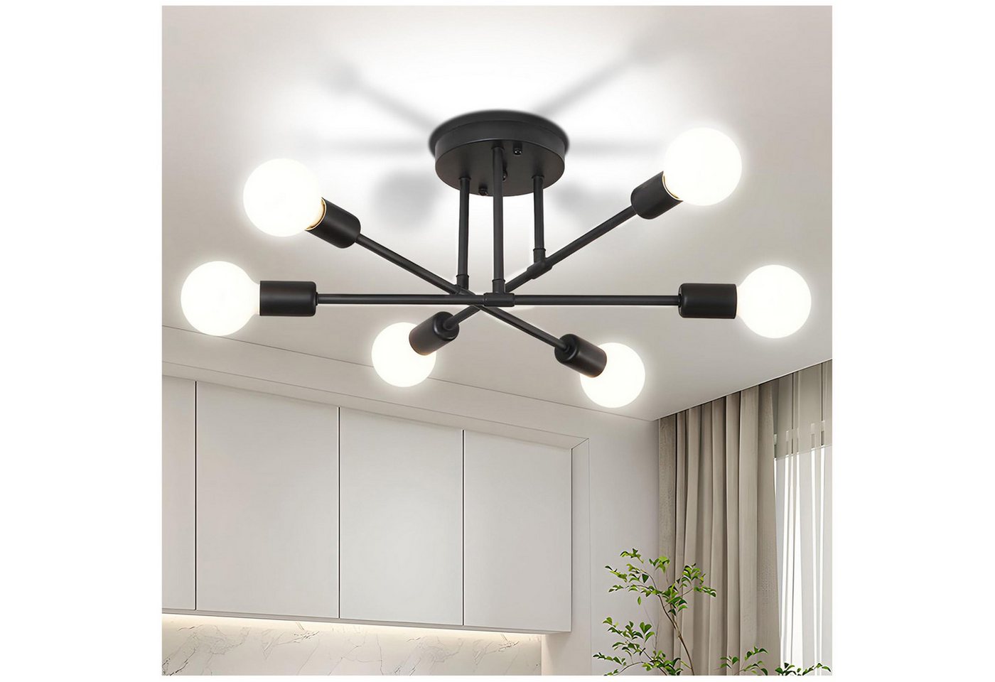 Lapamax LED Kronleuchter Deckenleuchte Vintage, 6/8 Flammig Deckenlampe Kronleuchter, E27, Halogen, Hängelampe für Wohnzimmer Esszimmer Küche Flur Lapamax LED Kronleuchter Deckenleuchte Vintage, 6/8 Flammig Deckenlampe Kronleuchter, E27, Halogen, Hängelampe für Wohnzimmer Esszimmer Küche Flur von Lapamax