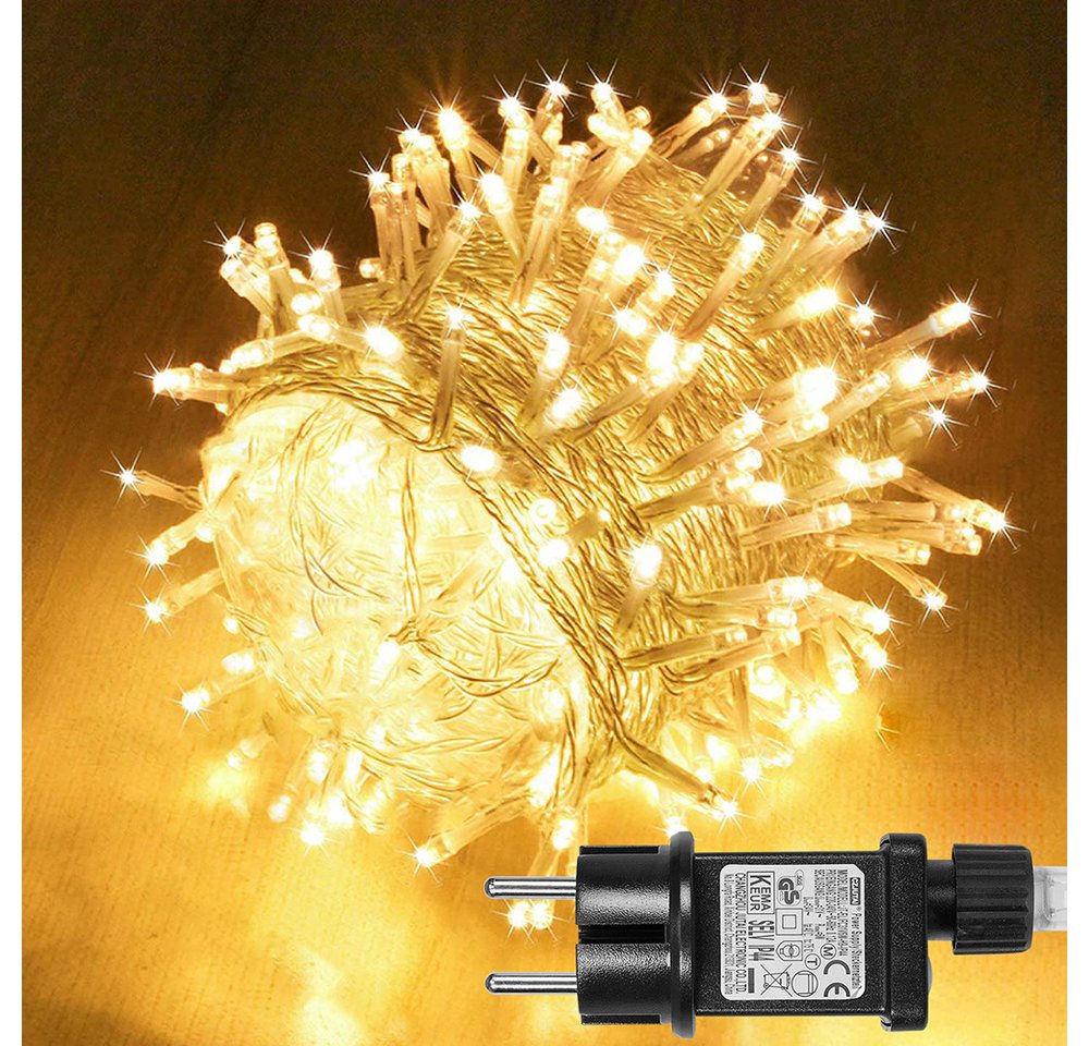 Lapamax LED-Lichterkette Weihnachten Lichterkette 20m/30m/50m/100 m,8 Beleuchtungsmodi, Weihnachtsbeleuchtung,Timer,für Party Hochzeit Festival von Lapamax