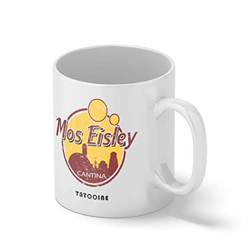 Mos Eisley Cantina Weißer Becher Mug | Lustige Neuheit Tassen für Kaffee Tee 312ml von Lapi Boutique