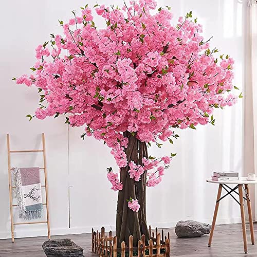 Künstliche japanische Kirschbaum Wunschbaum Fake Pfirsichbaum Große Pflanze Kirschblütenbaum Fälschung Sakura Blume Home Office Party Dekor,Rosa,1.8X1M von LAPOOH