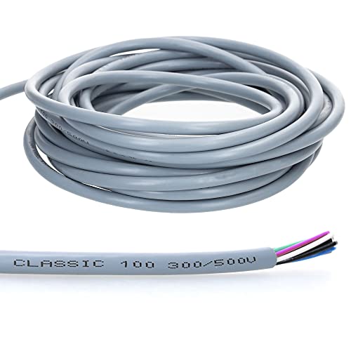 10 Meter Lapp 00100004 Ölflex Classic 100 Steuerleitung 2x0,5 mm² ohne grün-gelben Schutzleiter I 2 Adern Kabel I Farbcodierte PVC Leitung 2 adrig von Lapp