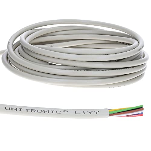 Lapp 10 Meter 0028605 UNITRONIC LiYY PVC-Datenleitung 5x0,75 mm² I Lötkabel für Platine I Signalleitung I Klingelkabel I Verlängerung LED Kabel 5-adrig von Lapp