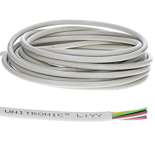 10 Meter Lapp 0028804 UNITRONIC LiYY PVC-Datenleitung 4x1,5mm² I Signalleitung I Klingelkabel I Verlängerung LED Kabel 4-adrig von Lapp