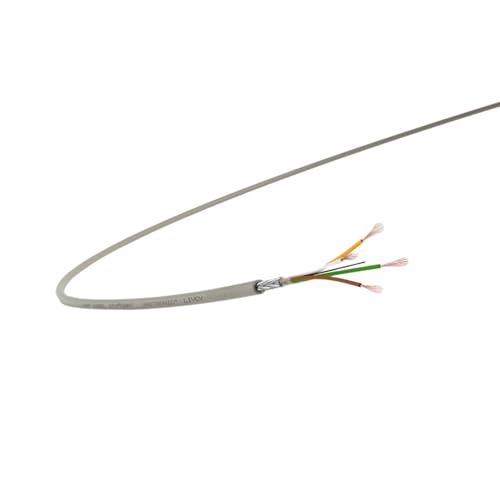10 Meter Lapp 0034502 LiYCY geschirmte Steuerleitung 2x0,34 mm² I PVC Datenleitung grau I LED Verbindungsleitung I Steuerkabel 2 adrig für Schaltschränke von Lapp
