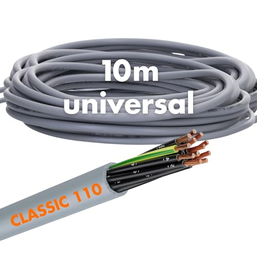 10 Meter Lapp 1119852 Ölflex Classic 110 PVC-Steuerleitung 2x1 mm² ohne grün-gelben Schutzleiter I Steuerkabel 2 adrig I Kabel 2 adrig von Lapp