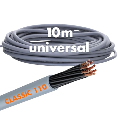 10 Meter Lapp 1119853 Ölflex Classic 110 PVC Steuerleitung 3x1 mm² ohne grün-gelben Schutzleiter I Steuerkabel 3 adrig I Kabel 3 adrig von Lapp