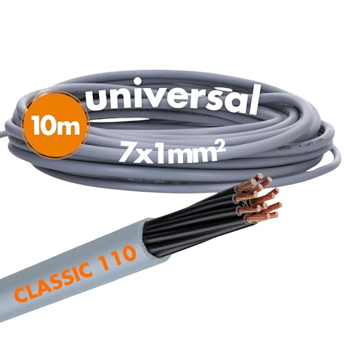 10 Meter Lapp 1119857 Ölflex Classic 110 PVC Steuerleitung 7x1 mm² ohne grün-gelben Schutzleiter I Steuerkabel 7 adrig I Kabel 7 adrig von Lapp