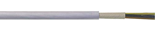10 Meter Lapp 1600011 NYM-J Stromkabel 1G10 mm² I Normleitung mit einen grün-gelben Schutzleiter für Innenausbauten I Kabel 1x10 für Elektroinstallation I Feuchtraumkabel grau von Lapp