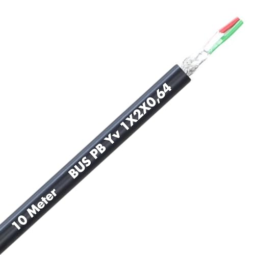 Lapp 10 Meter 2170223 Unitronic BUS PB Yv Busleitung 1x2x0,64 mm² geschirmt I PROFIBUS DP I Datenleitung schwarz I Erdverlegung I UV-beständig I Witterungsbeständig I Bus Kabel Lapp 10 Meter 2170223 Unitronic BUS PB Yv Busleitung 1x2x0,64 mm² geschirmt I PROFIBUS DP I Datenleitung schwarz I Erdverlegung I UV-beständig I Witterungsbeständig I Bus Kabel von Lapp