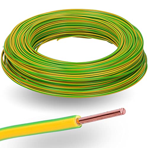 100 Meter Lapp 4527001 H07V-U 1,5mm² PVC Aderleitung I starr eindrähtig I Draht Einzelader 1,5 mm² Leitung grün-gelb von Lapp