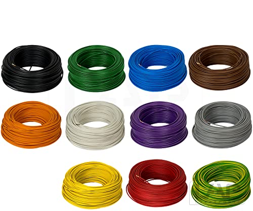 100m 2,5mm² LAPP Kabel H07V-K Einzelader Litze Leitung Einzelader flexibel (Orange) von Lapp
