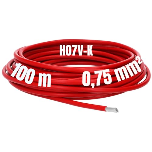 100m Lapp 4160204 Multi-Standard SC 2.1 1 x 1 Rot I Hochwertiges Kabel für zuverlässige Verbindungen I PVC-Isolierung von Lapp