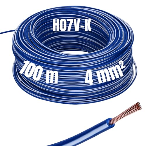 100m Lapp 4160626 Multi-Standard SC 2.1 1 x 4 blau-weiß I Kabel für zuverlässige Verbindungen I PVC-Isolierung I Steuerleitung von Lapp