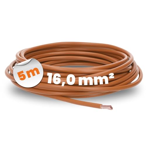 5 Meter Lapp 4520036 H07V-K 16,0 mm² braun I Verdrahtungsleitung I Aderleitung flexibel I PVC-Einzelader I Litze 16mm2 I Verdrahtung 5 Meter Lapp 4520036 H07V-K 16,0 mm² braun I Verdrahtungsleitung I Aderleitung flexibel I PVC-Einzelader I Litze 16mm2 I Verdrahtung von Lapp