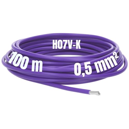 100m Lapp 4160107 Multi-Standard SC 2.1 1X0,5 Violett I Hochwertiges Kabel für zuverlässige Verbindungen I PVC-Isolierung I Steuerleitung von Lapp