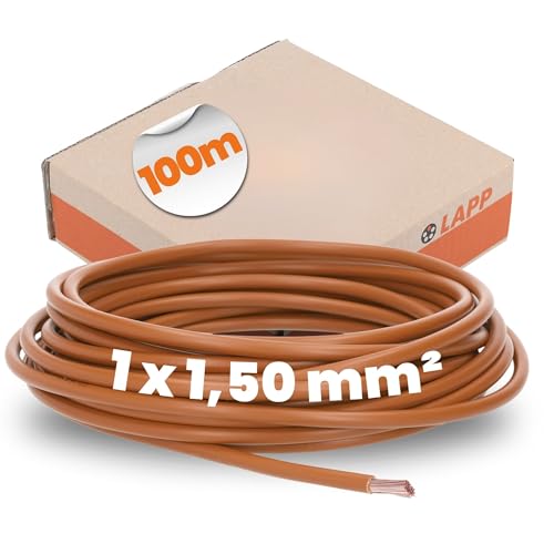 LAPP 4520031 Litze H07V-K 1 x 1.50mm² Braun 100m von Lapp