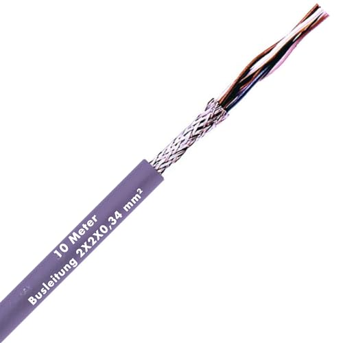 Lapp 10 Meter 2170264 Unitronic BUS CAN Busleitung 2x2x0,34 mm² I Buskabel geschirmt I PVC-Signalkabel I Leitung verdrillt I Datenleitung I UL-Zertifiziert I violett von Lapp