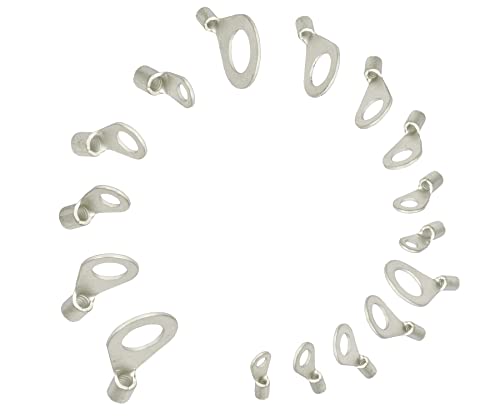 Ringkabelschuhe unisoliert Ringösen DIN Kabelschuhe Verbinder Ringschuhe (0,5-1,5 mm² / M3, 100 Stück) von Lapp