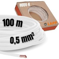 100 Meter Lapp 4510051 H05V-K 0,5 mm² weiß i Verdrahtungsleitung i Aderleitung flexibel i pvc Einzelader i Litze 0,5mm2 i Verdrahtung 100 Meter Lapp 4510051 H05V-K 0,5 mm² weiß i Verdrahtungsleitung i Aderleitung flexibel i pvc Einzelader i Litze 0,5mm2 i Verdrahtung von LappKabel