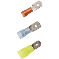 Lappkabel - lapp 63101080 Flachsteckhülse Steckbreite: 6.3 mm Steckdicke: 0.8 mm 180 ° Teilisoliert Blau 100 St von LappKabel