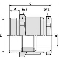 LAPP 52020341 Kabelverschraubung PG11 Messing Messing 50St. von LAPP